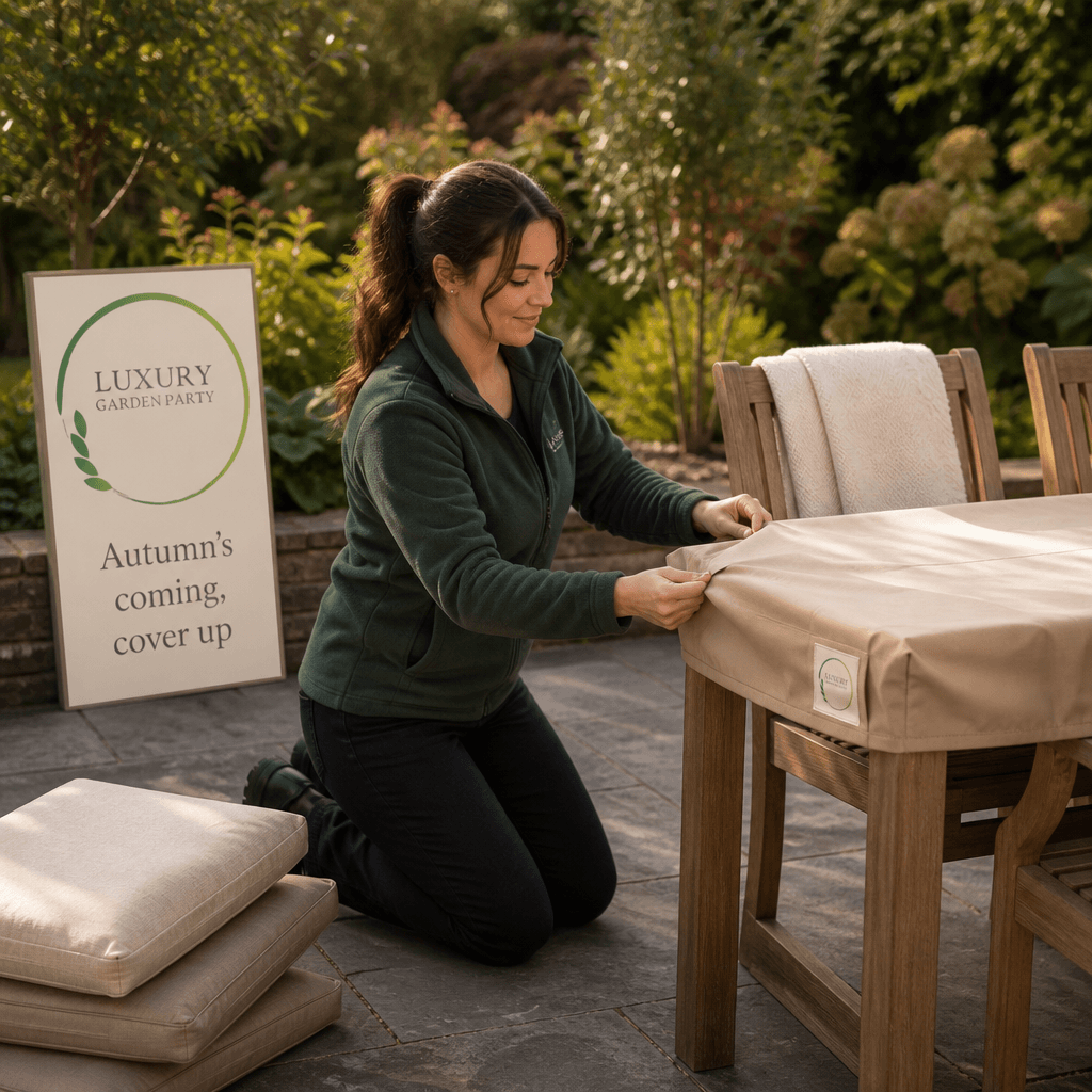 How do you protect garden furniture through a British winter?